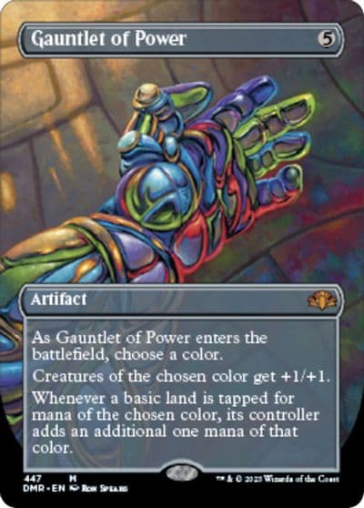 Gauntlet of Power Borderless Dominaria Remastered Magic card