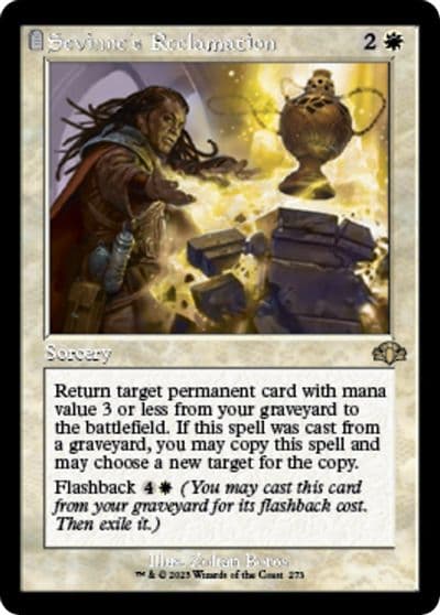 Sevinnes Reclamation Retro Frame Dominaria Remastered Magic card
