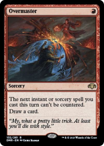 Overmaster Dominaria Remastered Magic card