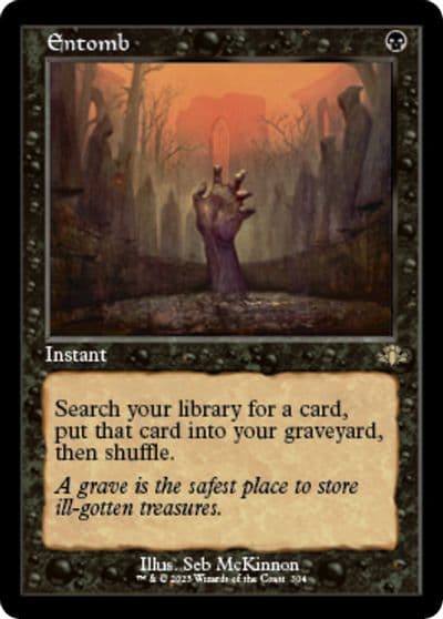 Entomb Retro Frame Dominaria Remastered Magic card