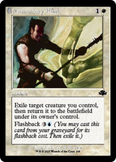 Momentary Blink Retro Frame Dominaria Remastered Magic card