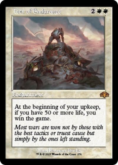 Test of Endurance Retro Frame Dominaria Remastered Magic card