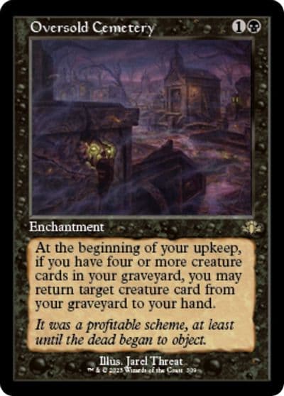 Oversold Cemetery Retro Frame Dominaria Remastered Magic card