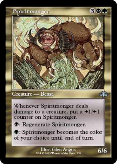 Spiritmonger Retro Frame Dominaria Remastered Magic card