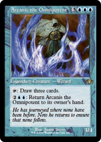 Arcanis the Omnipotent Retro Frame Dominaria Remastered Magic card