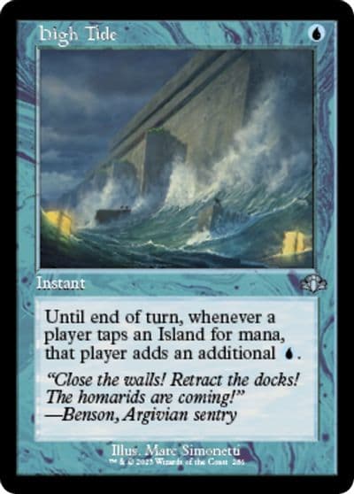 High Tide Retro Frame Dominaria Remastered Magic card