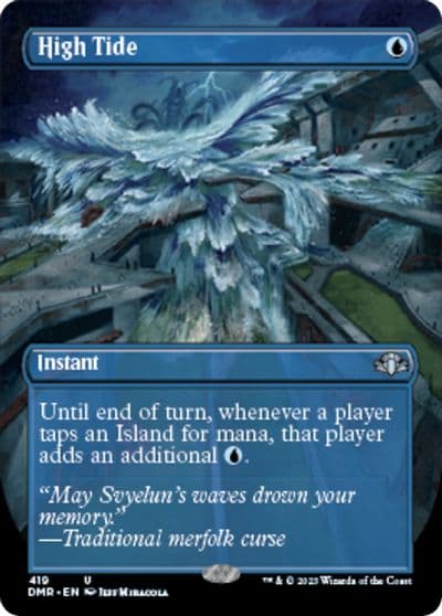 High Tide Borderless Dominaria Remastered Magic card
