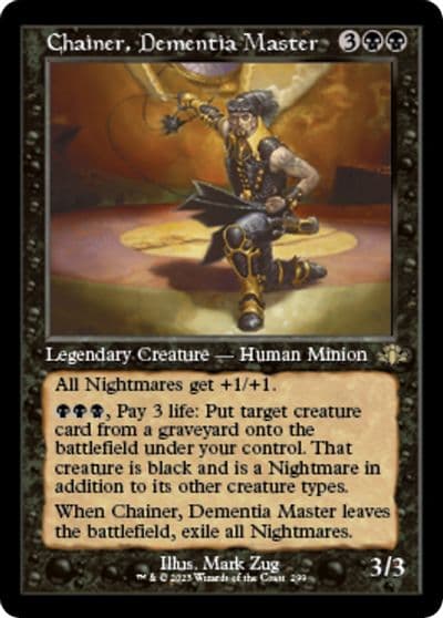 Chainer Dementia Master Retro Frame Dominaria Remastered Magic card