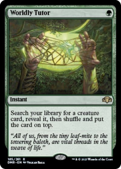 Worldly Tutor Dominaria Remastered Magic card