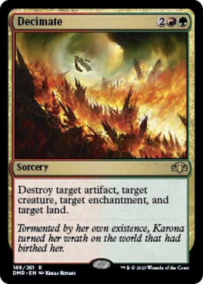 Decimate Dominaria Remastered Magic card