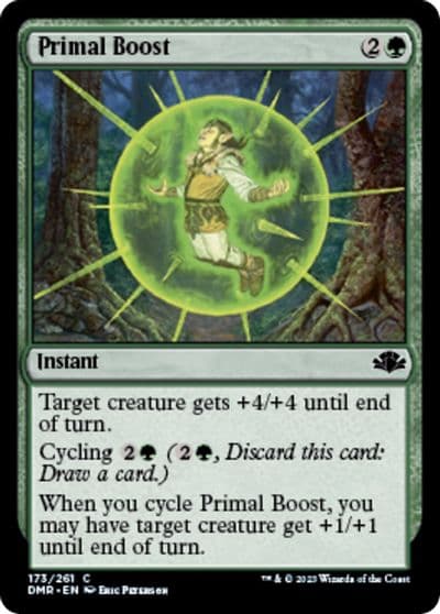 Primal Boost Dominaria Remastered Magic card