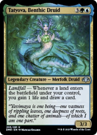 Tatyova Benthic Druid Dominaria Remastered Magic card