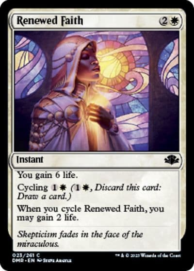 Renewed Faith Dominaria Remastered Magic card