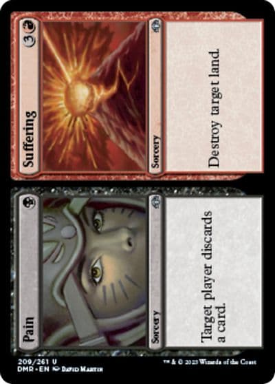 Pain Suffering Dominaria Remastered Magic card