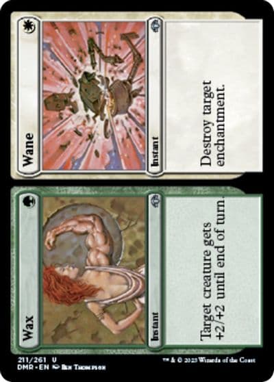 Wax Wane Dominaria Remastered Magic card