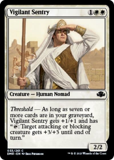 Vigilant Sentry Dominaria Remastered Magic card