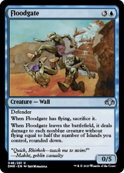 Floodgate Dominaria Remastered Magic card
