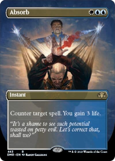 Absorb Borderless Dominaria Remastered Magic card