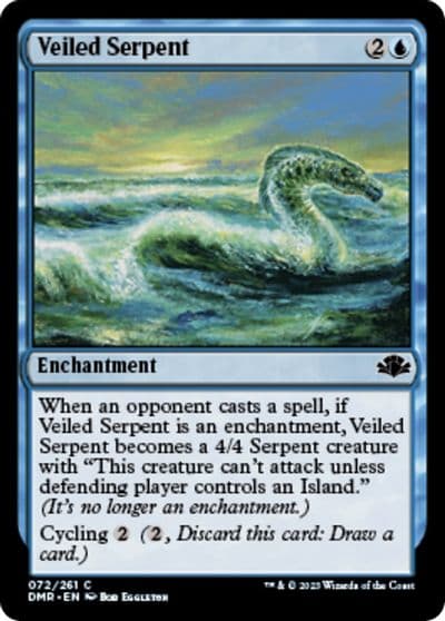 Veiled Serpent Dominaria Remastered Magic card