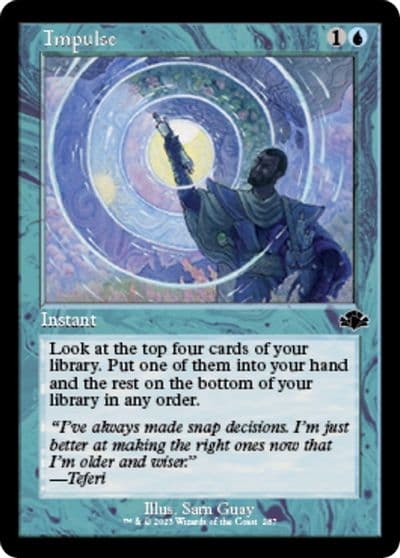 Impulse Retro Frame Dominaria Remastered Magic card