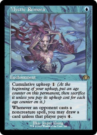 Mystic Remora Retro Frame Dominaria Remastered Magic card