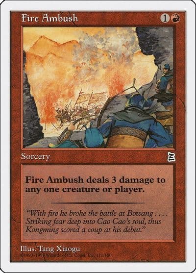 Fire Ambush Portal Three Kingdoms Magic card