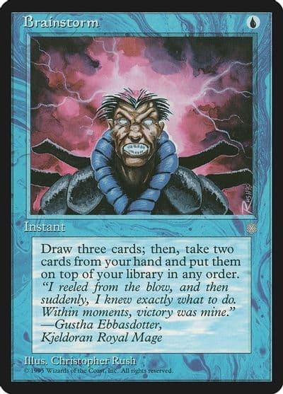 Brainstorm Ice Age Magic card