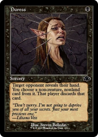 Duress Retro Frame Dominaria Remastered Magic card