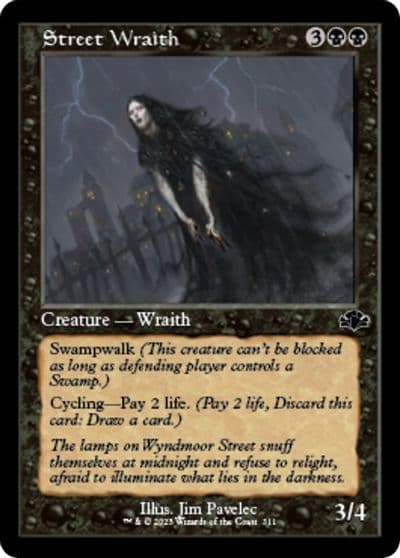 Street Wraith Retro Frame Dominaria Remastered Magic card
