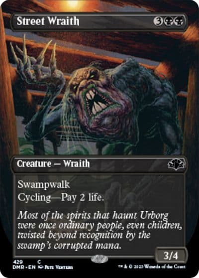 Street Wraith Borderless Dominaria Remastered Magic card