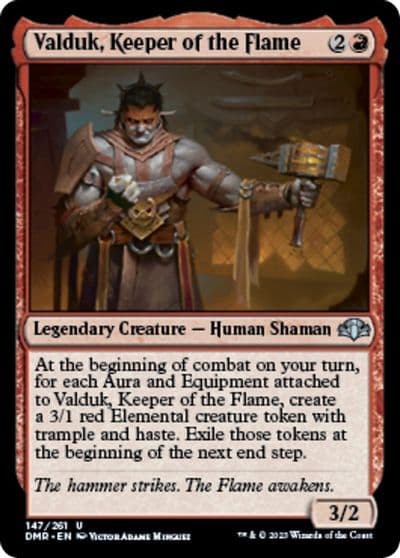 Valduk Keeper of the Flame Dominaria Remastered Magic card