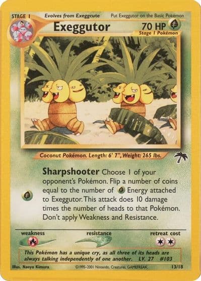 Exeggutor Southern Islands Pokemon card