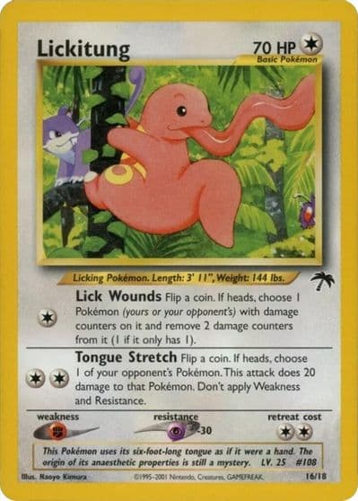 Lickitung Southern Islands Pokemon card