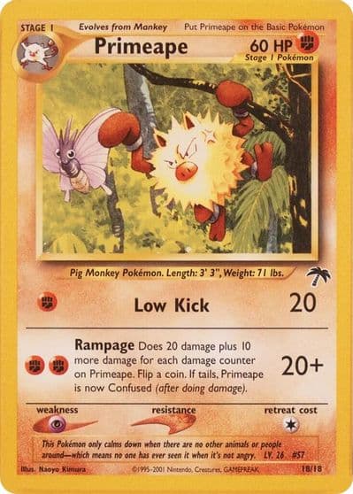 Primeape Southern Islands Pokemon card
