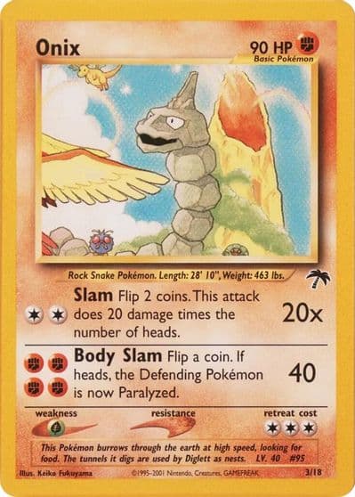 Onix Southern Islands Pokemon card