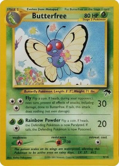 Butterfree Southern Islands Pokemon card
