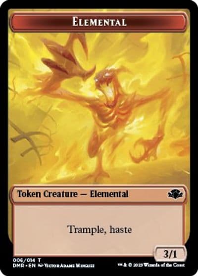 Elemental Token Dominaria Remastered Magic card