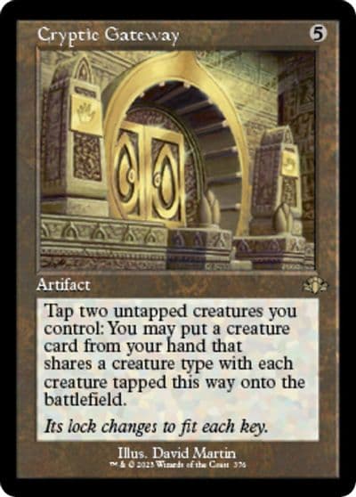 Cryptic Gateway Retro Frame Dominaria Remastered Magic card