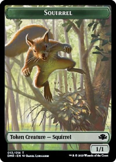 Squirrel Token Dominaria Remastered Magic card