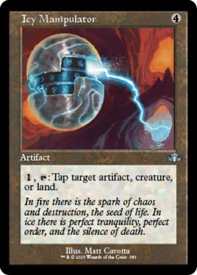 Icy Manipulator Retro Frame Dominaria Remastered Magic card
