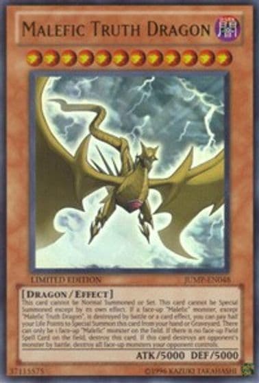 Malefic Truth Dragon Shonen Jump Magazine Promos Yu-Gi-Oh! card