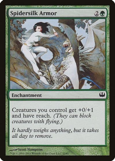Spidersilk Armor Duel Decks: Knights vs. Dragons Magic card