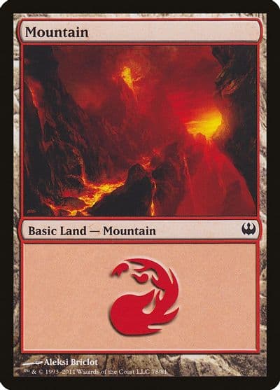 Mountain 78 Duel Decks: Knights vs. Dragons Magic card