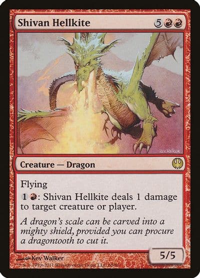 Shivan Hellkite Duel Decks: Knights vs. Dragons Magic card