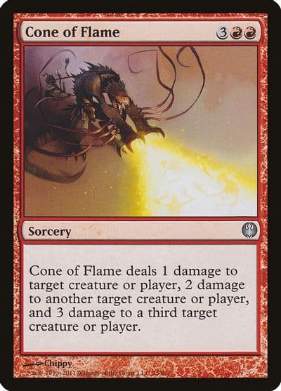 Cone of Flame Duel Decks: Knights vs. Dragons Magic card