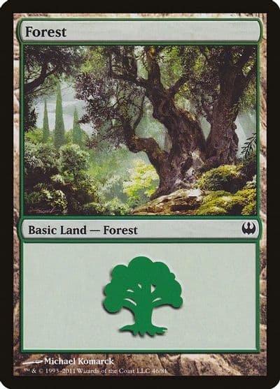 Forest 46 Duel Decks: Knights vs. Dragons Magic card