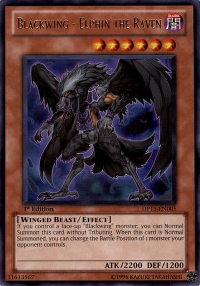 Blackwing Elphin the Raven Duelist Pack 11: Crow Yu-Gi-Oh! card