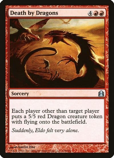 Death by Dragons Commander Magic card