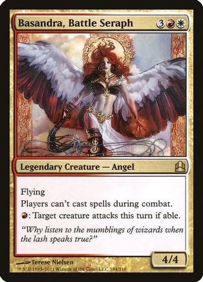 Basandra Battle Seraph Commander Magic card