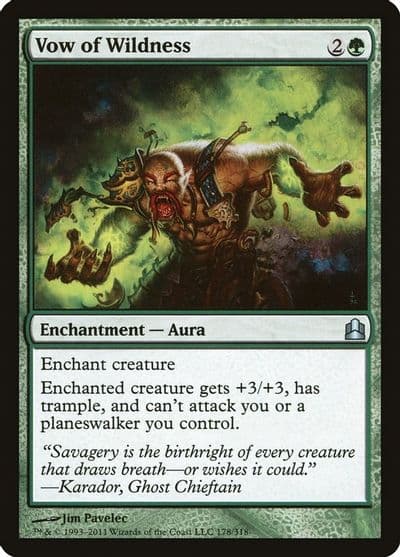 Vow of Wildness Commander Magic card